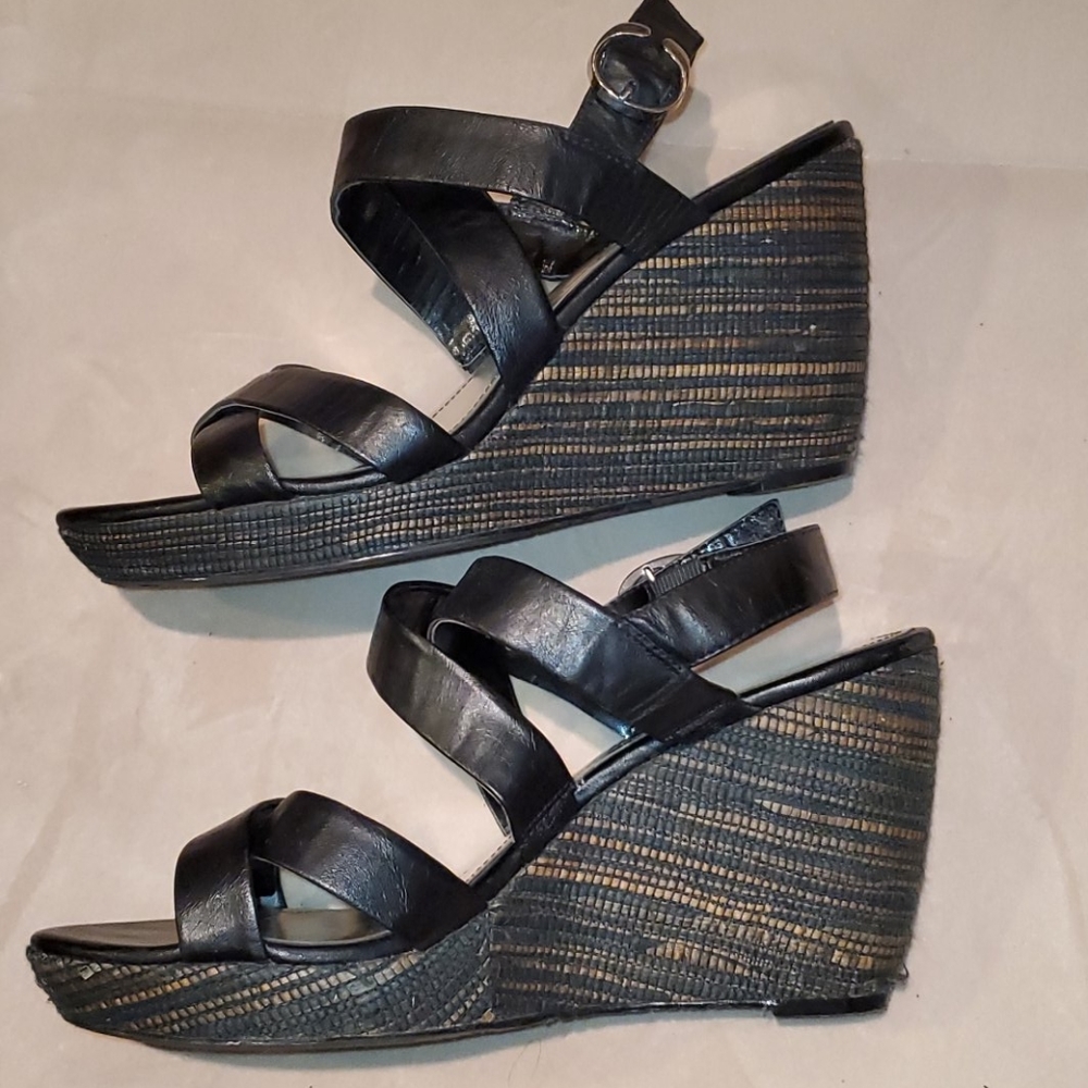 Style & Co Strappy Wedges 9.5